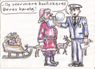 Julekalender med Ole Vedbys tegninger