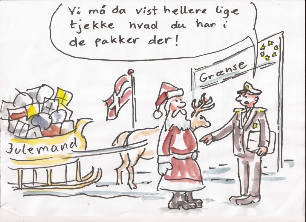 Julemanden grænsekontrolleres