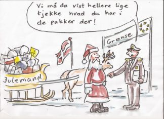 Julekalender med Ole Vedbys tegninger