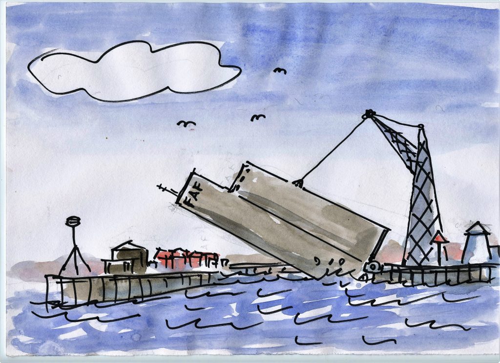 K20 Billig sluseport FAF tårnet skal alligevel rives ned