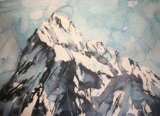 Fritze udstiller akvareller i Truntehuset