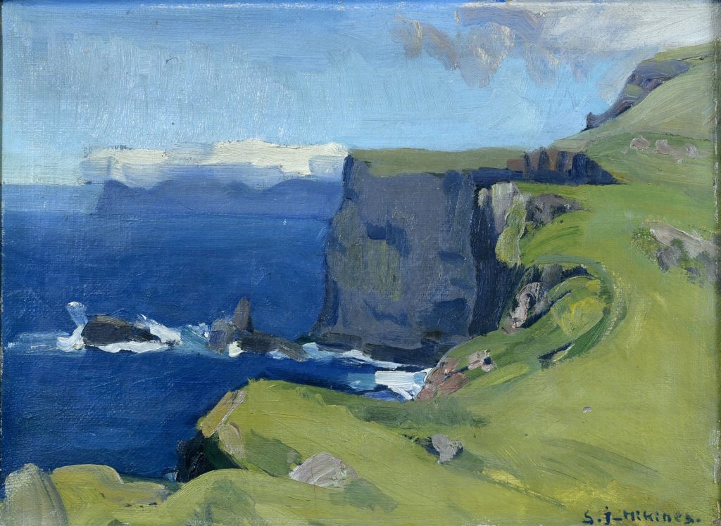 Udsigt fra Mykines mod Vestmannafjeldene