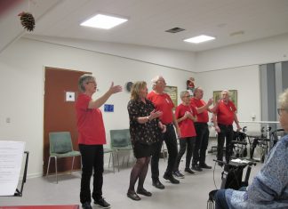 Den lokale revy rykker på plejehjem