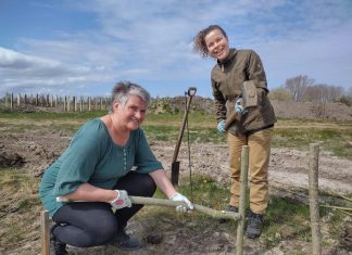 Det første spadestik er taget: Museumsinspektør håber på flere frivillige fingre i nyttehaven