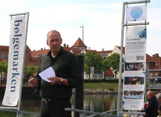 Maritime Haver indvier platform på havnen med tang og muslinger