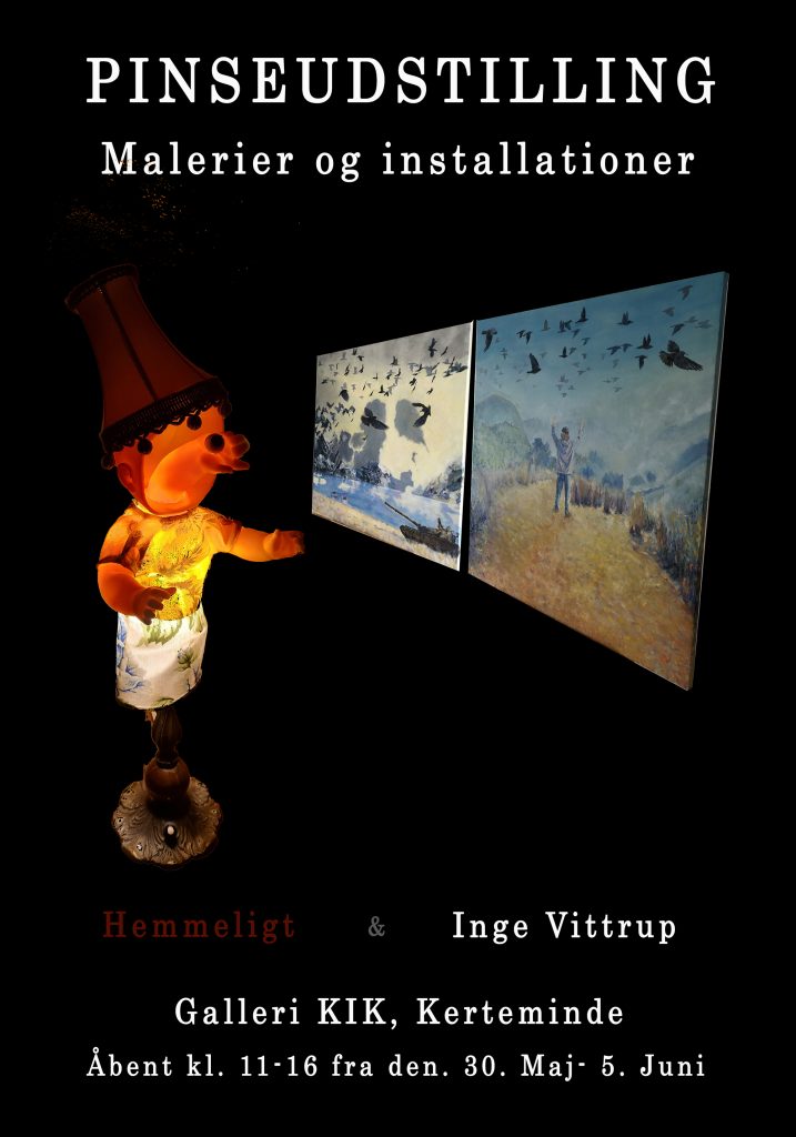 Pinseudstilling plakat lille