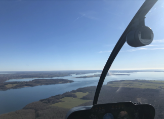 Tag et afbræk fra Havnefesten og flyv med helikopter til Storebæltsbroen