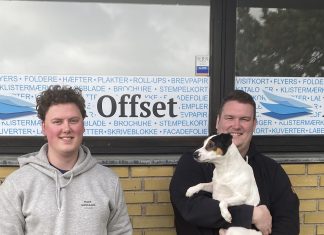 Per genoplivede sin farfars trykkeri – nu har de 300m2 i Odense