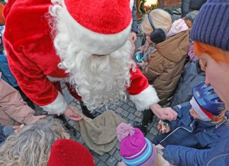 Julemanden ankom pr. hestevogn