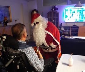 Julemanden Rikke spredte glæde hos byens ældre