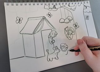 Tegneworkshop for de små på bibliotekerne