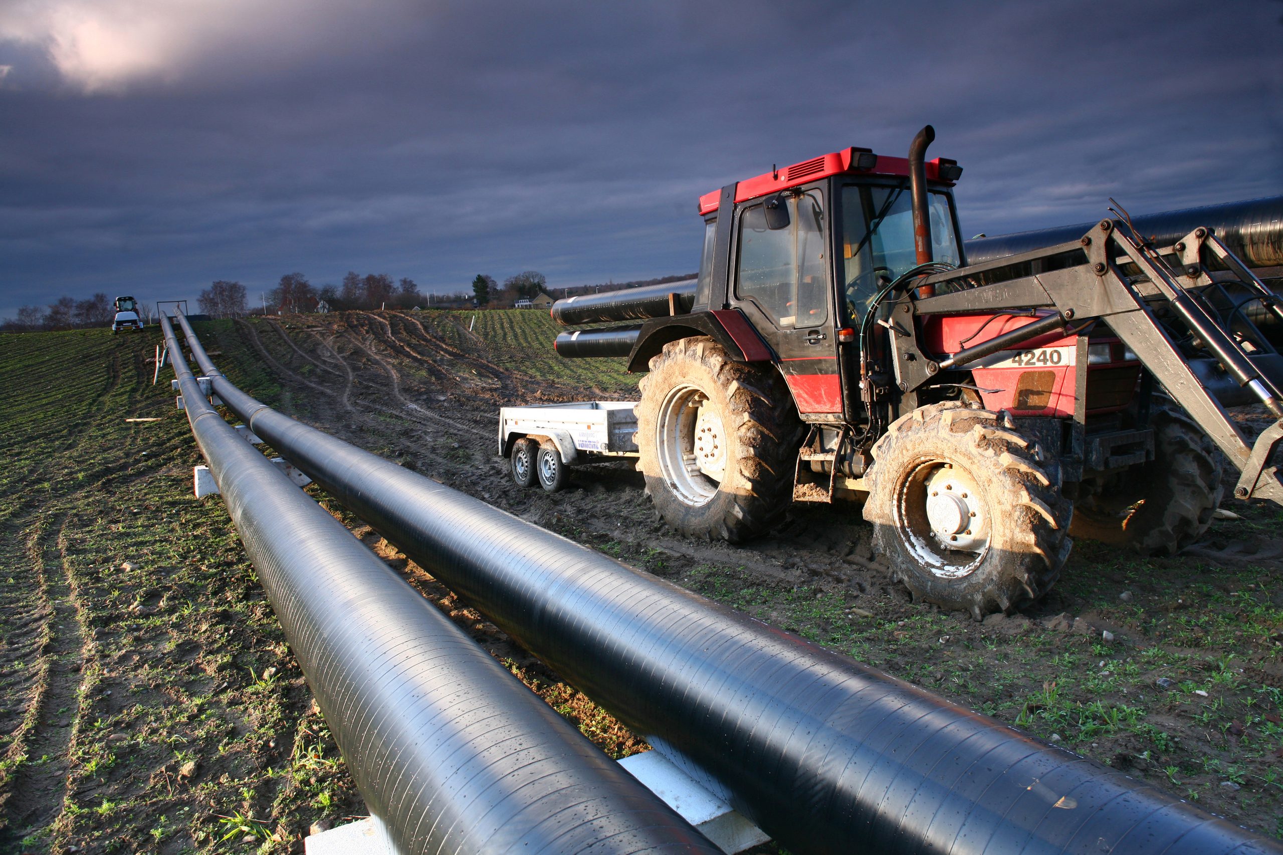 District heating pipe work