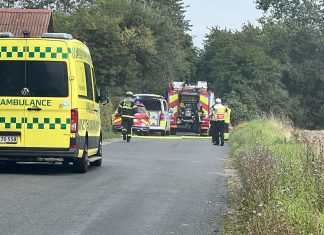 Brand ved Langeskov: Ingen personer er kommet noget til