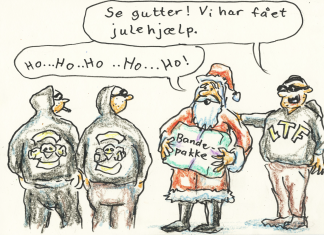 Satiretegning: Mange får julehjælp i år