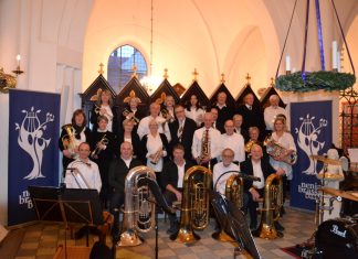Nenia Brass Band giver gratis koncert i Kerteminde Kirke Nenia