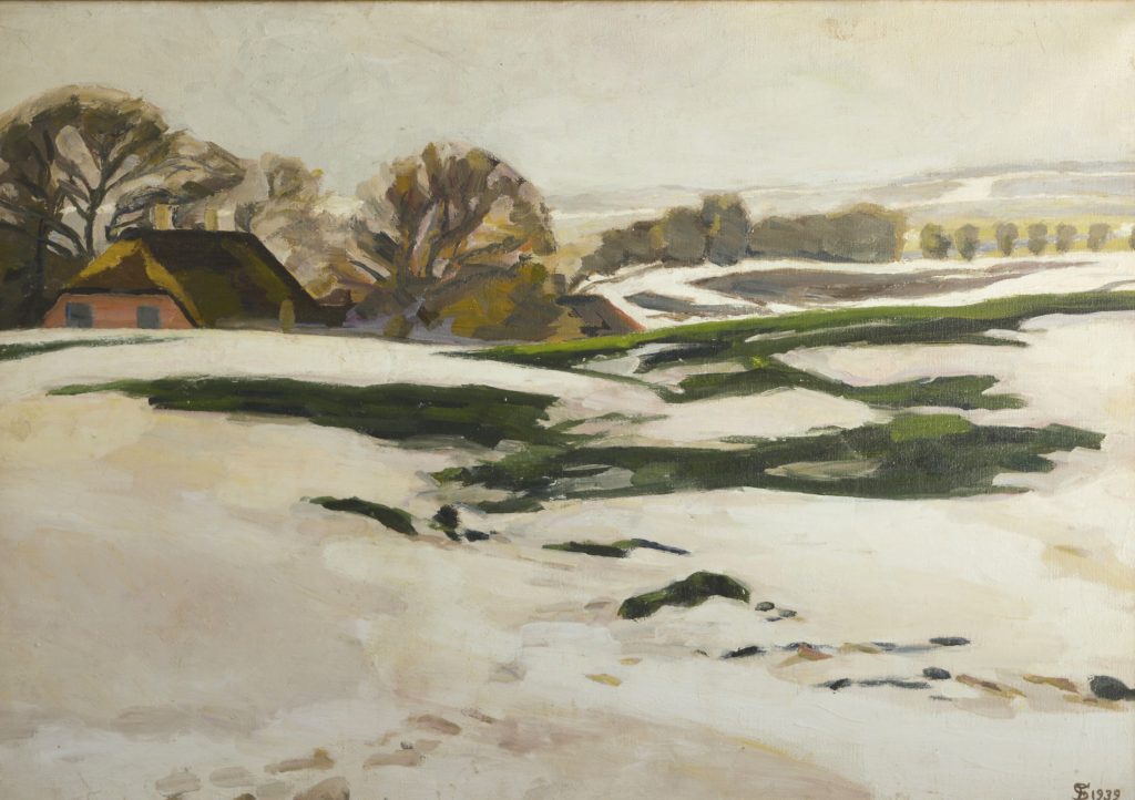 Fritz Syberg. Pilegården Bag Bakken, 1939. Johannes Larsen Museet. Foto Ole Friis