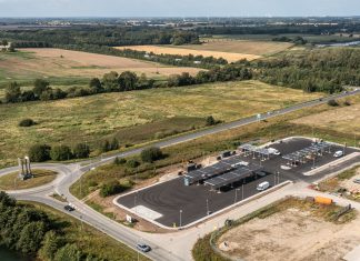 Vejdirektoratets nye ladepark ved Langeskov åbner i morgen Ladepark