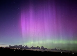 Nordlys kunne ses i Kerteminde og på resten af Nordøstfyn Nordlys3