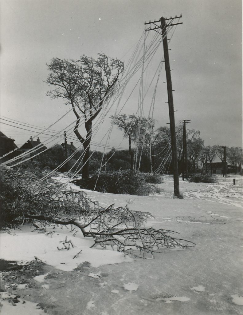 Ledninger Revet Ned Af Sne