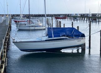 Ekstremt lavvande i Kerteminde Marina efter nattens stormvejr Img 0509
