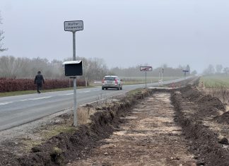 Så er arbejdet med cykelstien Langeskov-Urup gået i gang Img 5042