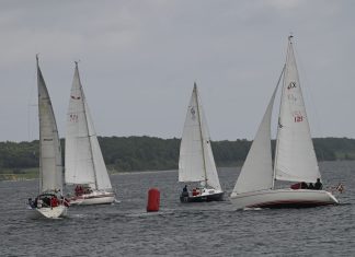 Kapsejlere blev sendt norden om Fyn i småregn og god vind Classis fyn 1