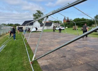Først skal teltet op – så kan sportsugen i Dalby gå i gang Img 0632
