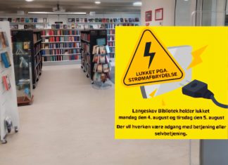 Langeskov Bibliotek lukker i to dage på grund af strømafbrydelse Langeskov bibliotek(1)