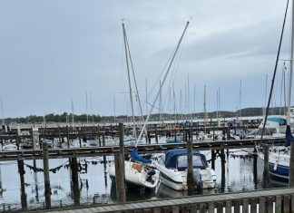 Ekstremt lav vandstand i Kerteminde Bugt og marinaen 2026223870245676256