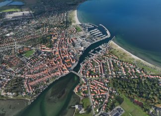 Kerteminde får hjælp til at kickstarte klimasikring Kerteminde, luft 2, sep.2025