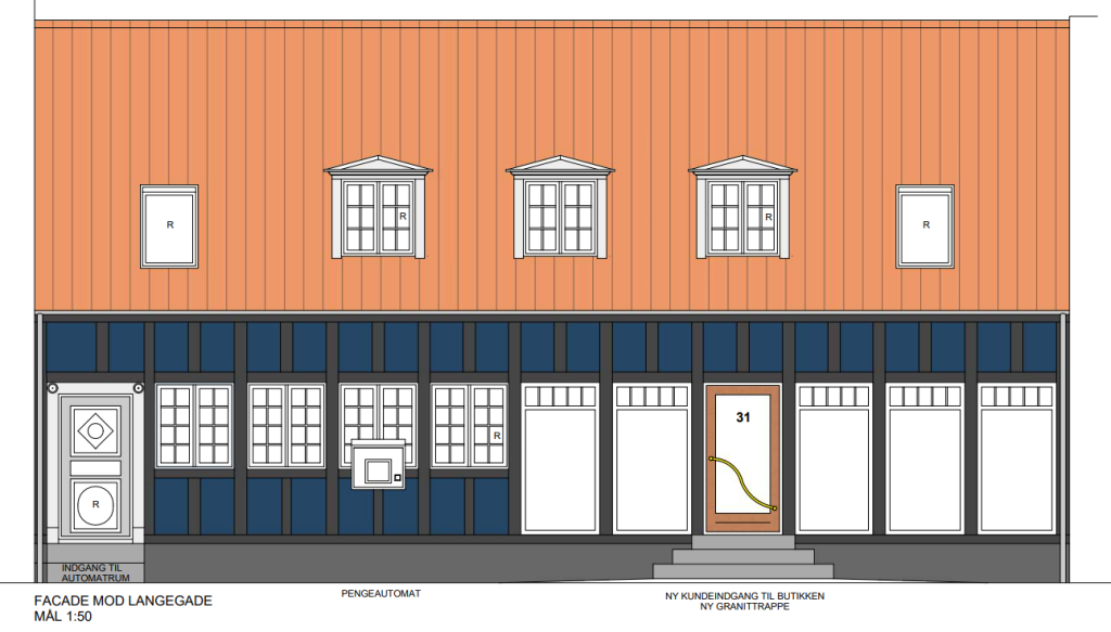 Langegade 31 facadeansøgning december