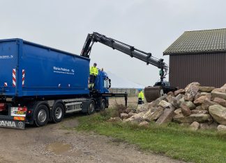 Bunker af marksten skal forbedre naturtilstand i Odense Fjord Sten