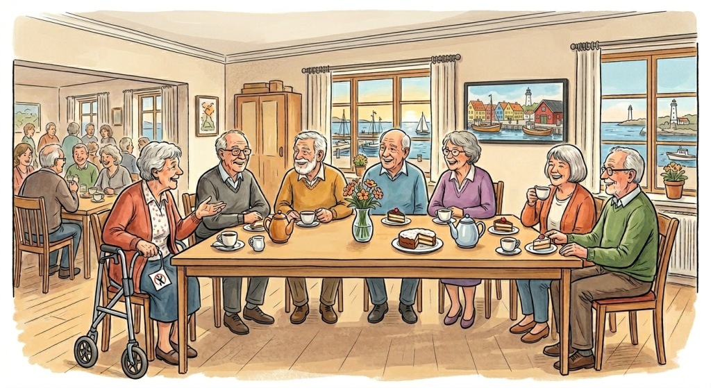 Parkinson møde AI-generet billede