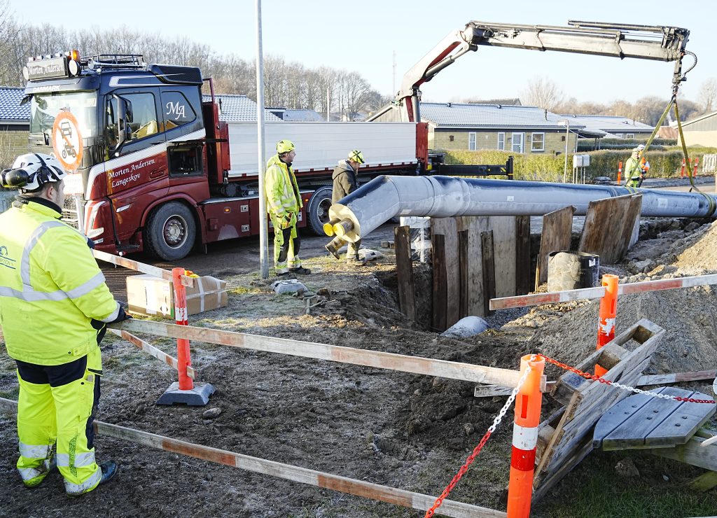 Ledningarbejde fjernvarme