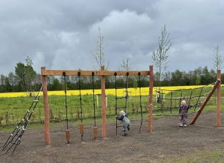 Ny legeplads i Rynkeby indviet af unge kvalitetsbevidste brugere IMG 6220 (1)
