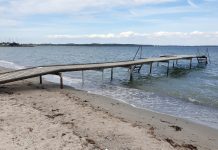 Badebroen på Sydstranden er nu genåbnet Badebro, Sydstranden Foto Kerteminde Kommune