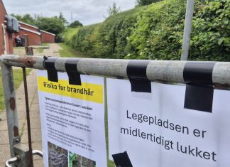 Larver lukker legepladser Egeprocessionspinder DUI Leg og Virke Munkebo