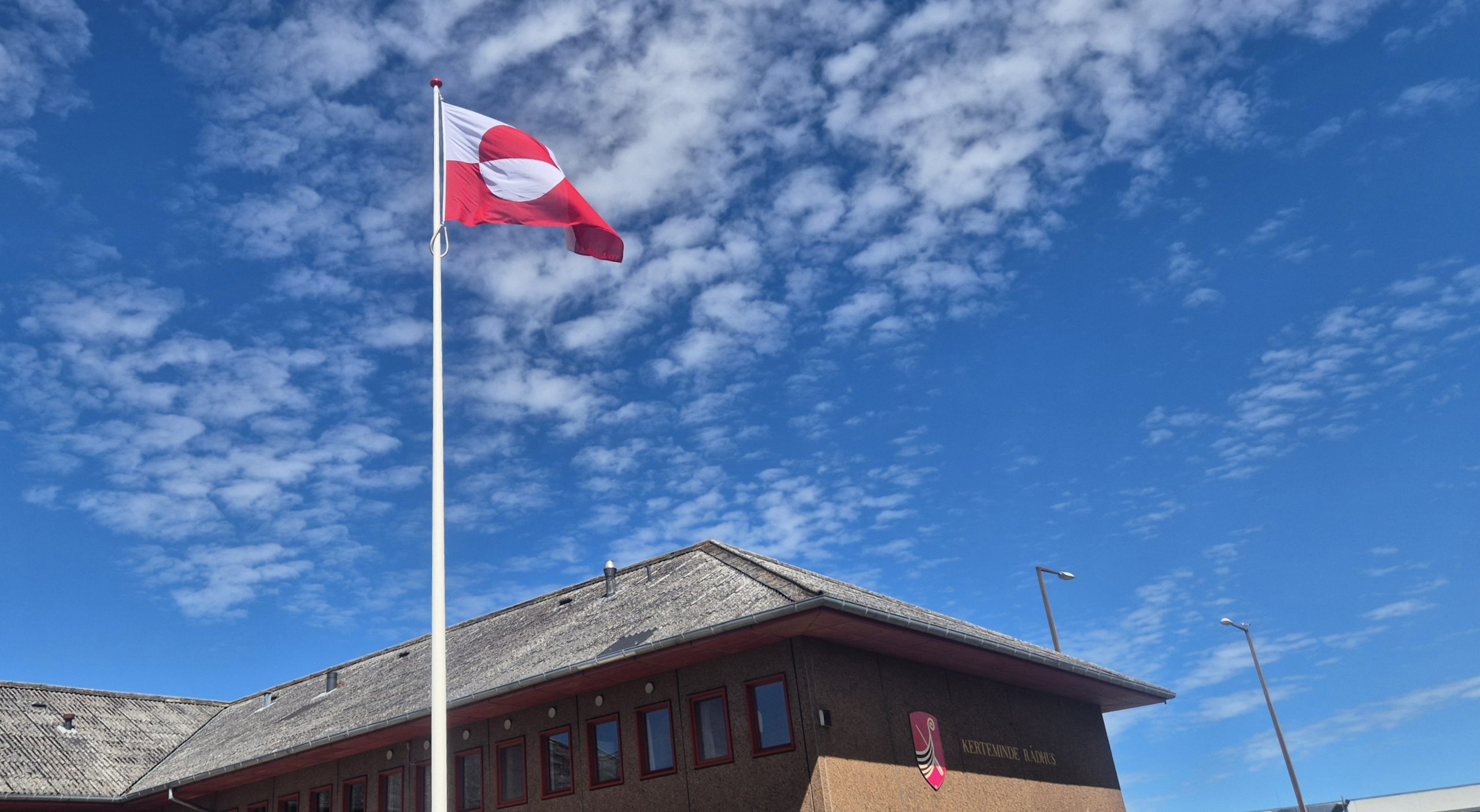 Grønlands flag ved rådhuset