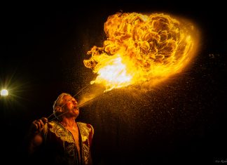 Familien bag Cirkus Trapez fejrer sit ti års jubilæum i Langeskov Pressebillede