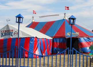 Cirkus på campingpladsen Cirkus Krone