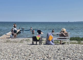 Den hvide bænk er tilbage på Nordstranden Den hvide bænk, Nordstranden
