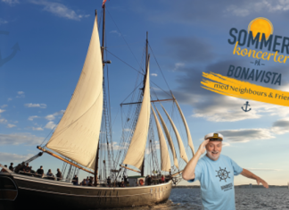Bonavista lægger til kaj og Neighbours & Friends giver koncert i kirken Sommertogt.bonavista (1)