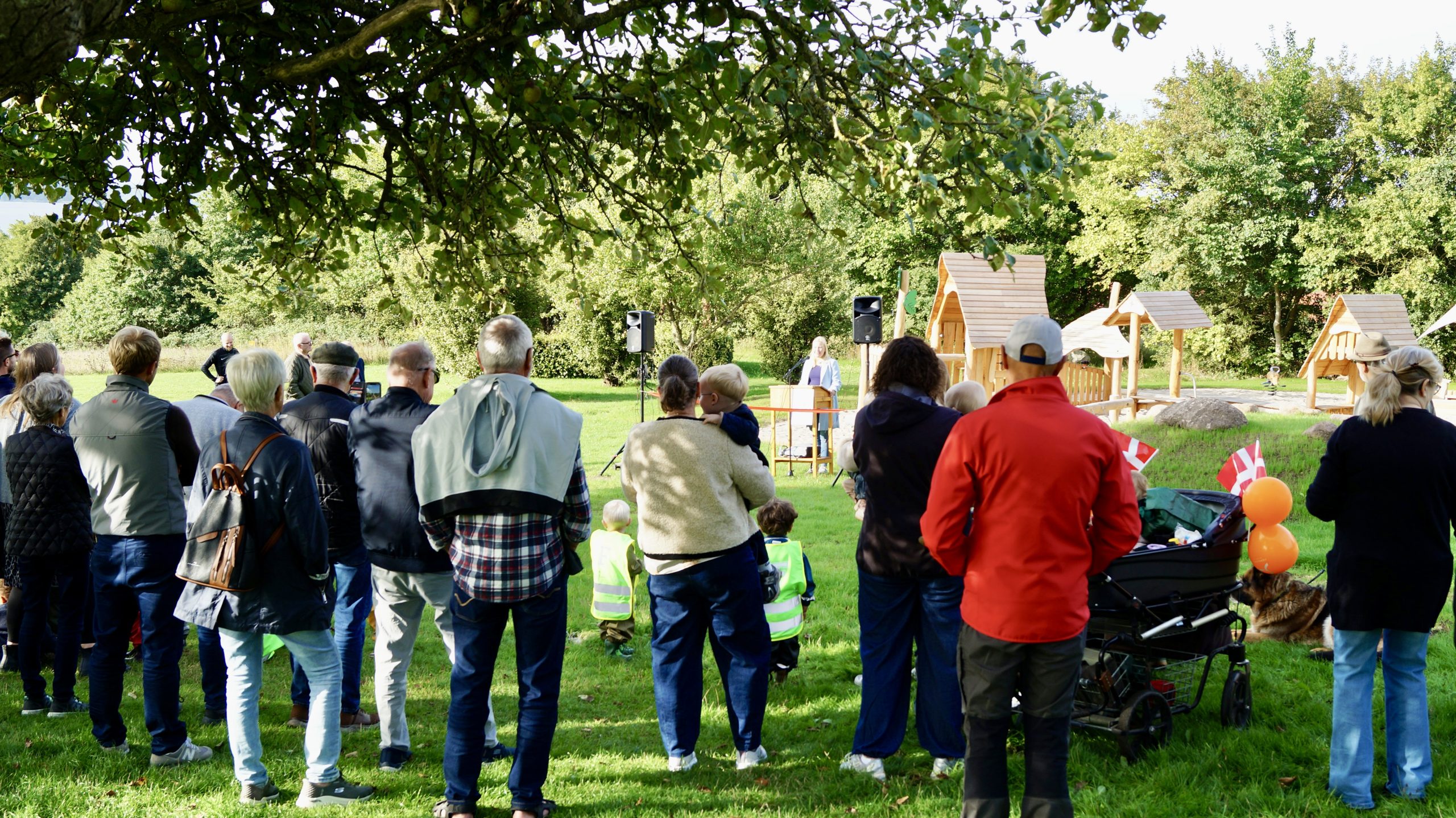 Indvielse Vikinge-naturlegeplads på Munkebo Bakke Indvielse Vikinge-naturlegeplads på Munkebo Bakke