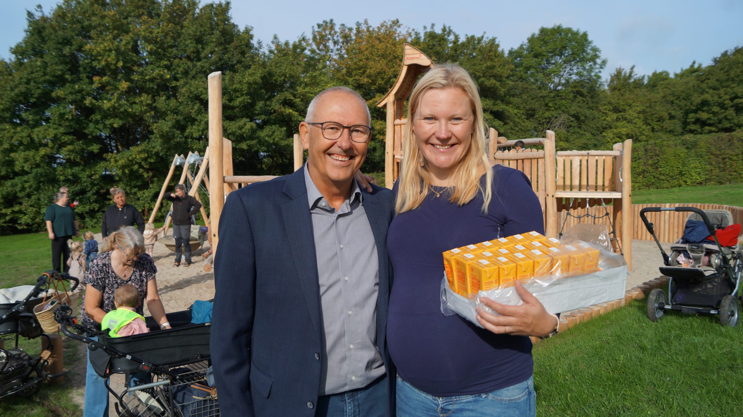 Indvielse Vikinge-naturlegeplads på Munkebo Bakke Indvielse Vikinge-naturlegeplads på Munkebo Bakke