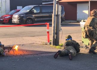 Hjemmeværnet forsvarede havnen mod angreb Hjemmeværnet, havnen