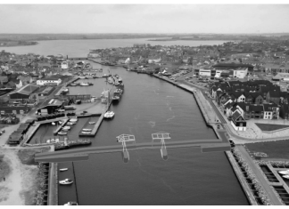 Ny idé til kommende sluse: Gang- og cykelsti over havnen Sluse m gangsti